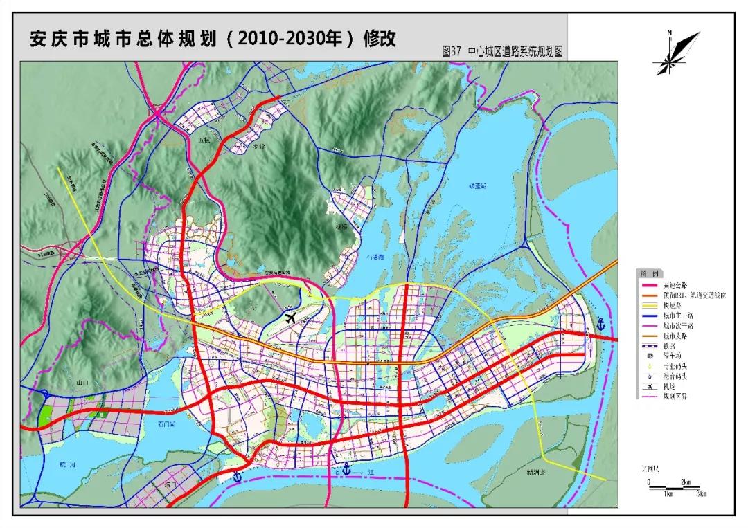 中心城区道路系统规划图图片