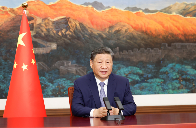 习近平向气候和公正转型领导人峰会发表致辞 
